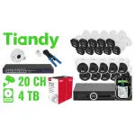 ZESTAW DO MONITORINGU TIANDY-NVR20-20IPCBT 20 KAMER + REJESTRATOR TIANDY